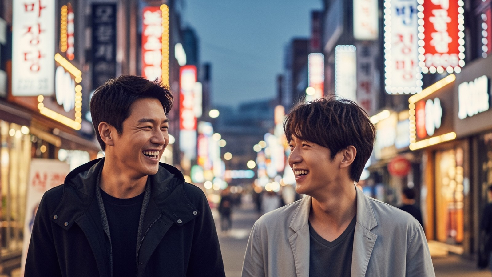 AI 생성 이미지 · 송강, 이준영 주연 tvN '두 손 두 소나타' 캐릭터 포스터 공