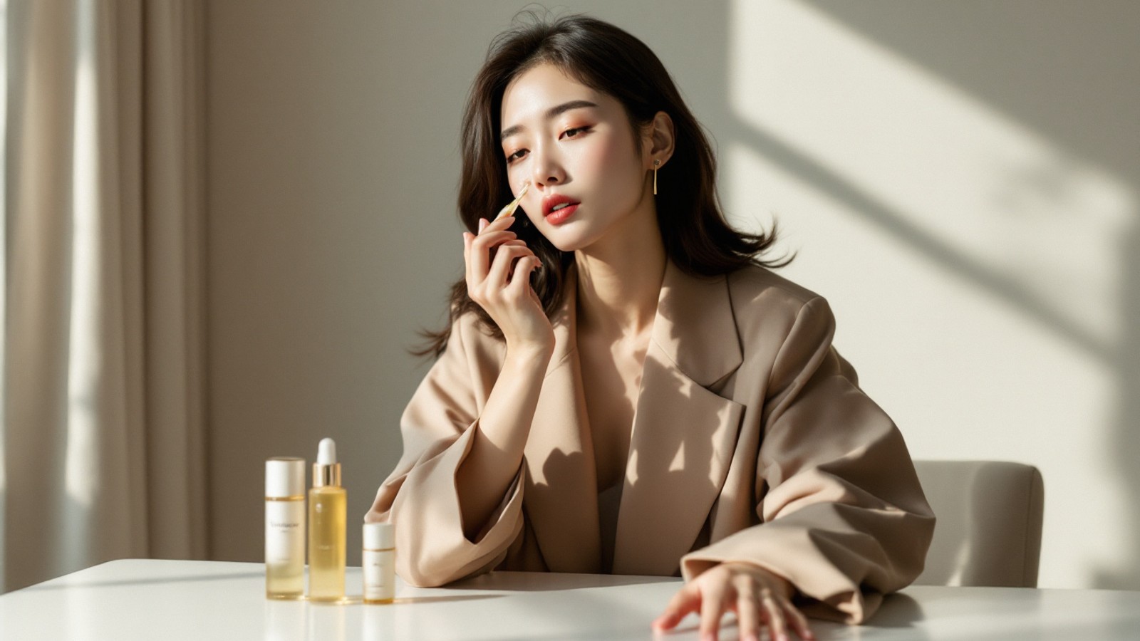AI 생성 이미지 · [K-트렌드] 90년대 슈트 부활, 뷰티 시장은 틱톡 KOC로 진