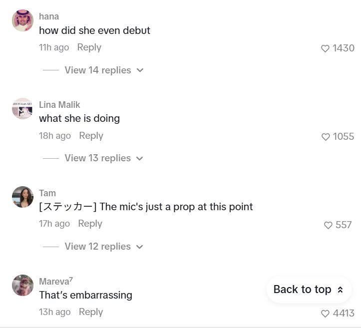 Jennie演出片段引發外界討論。