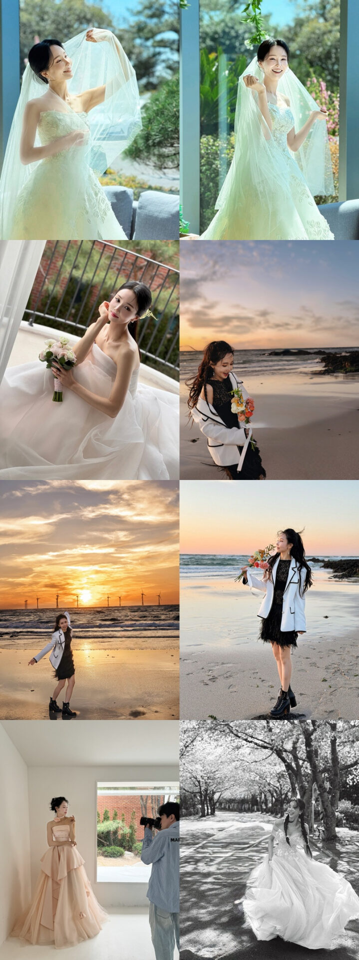 Linzy 分享多張婚紗照。