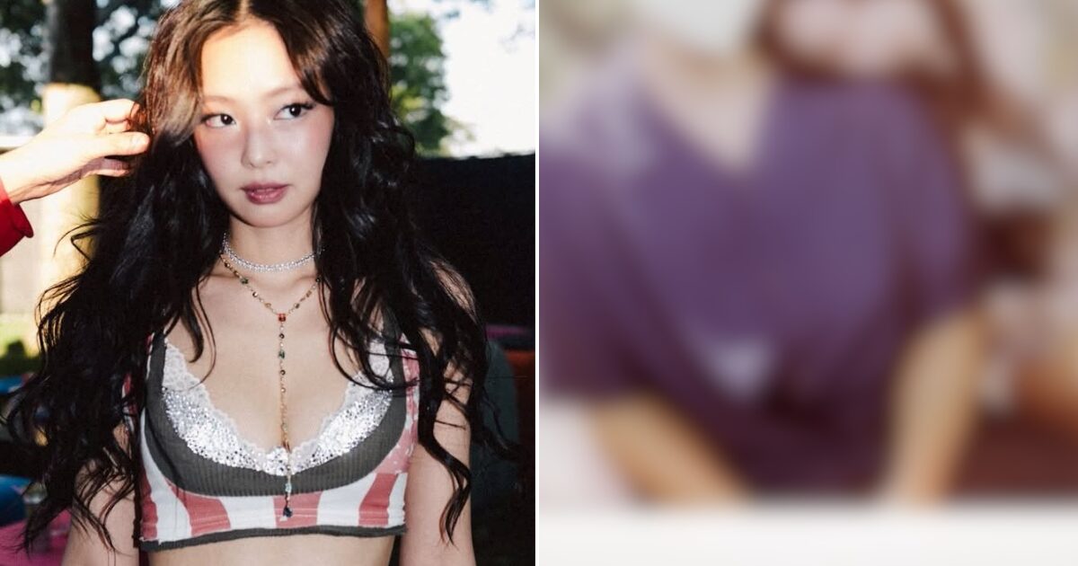 Jennie一張與神秘男的照片引發討論。