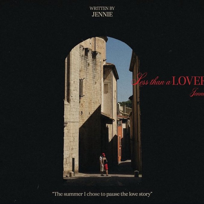 Jennie〈Less than a Lover〉相關預告海報。