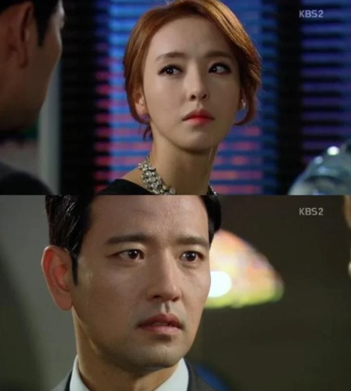 드라마 '비밀'의 주연 배우 황정음과 지성의 모습