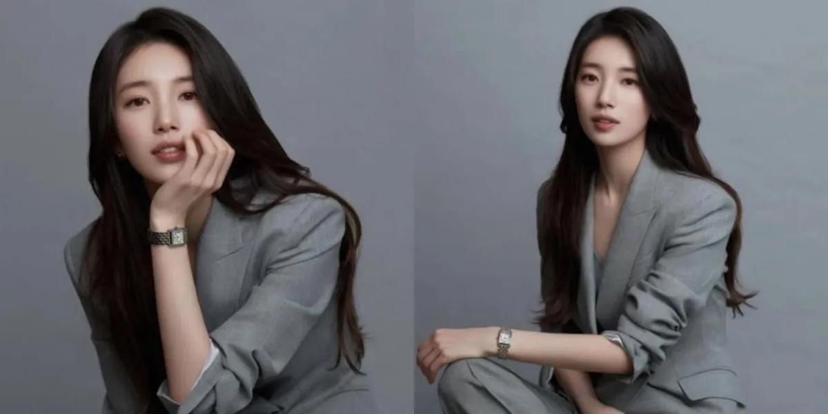 6 Latest Photos of Bae Suzy in a Gray Suit, Her Face is Calm and Even