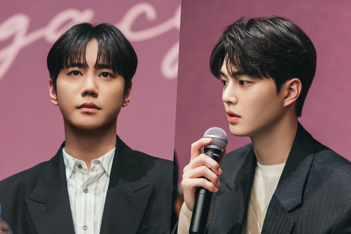 송강과 이준영이 나란히 서 있는 모습.